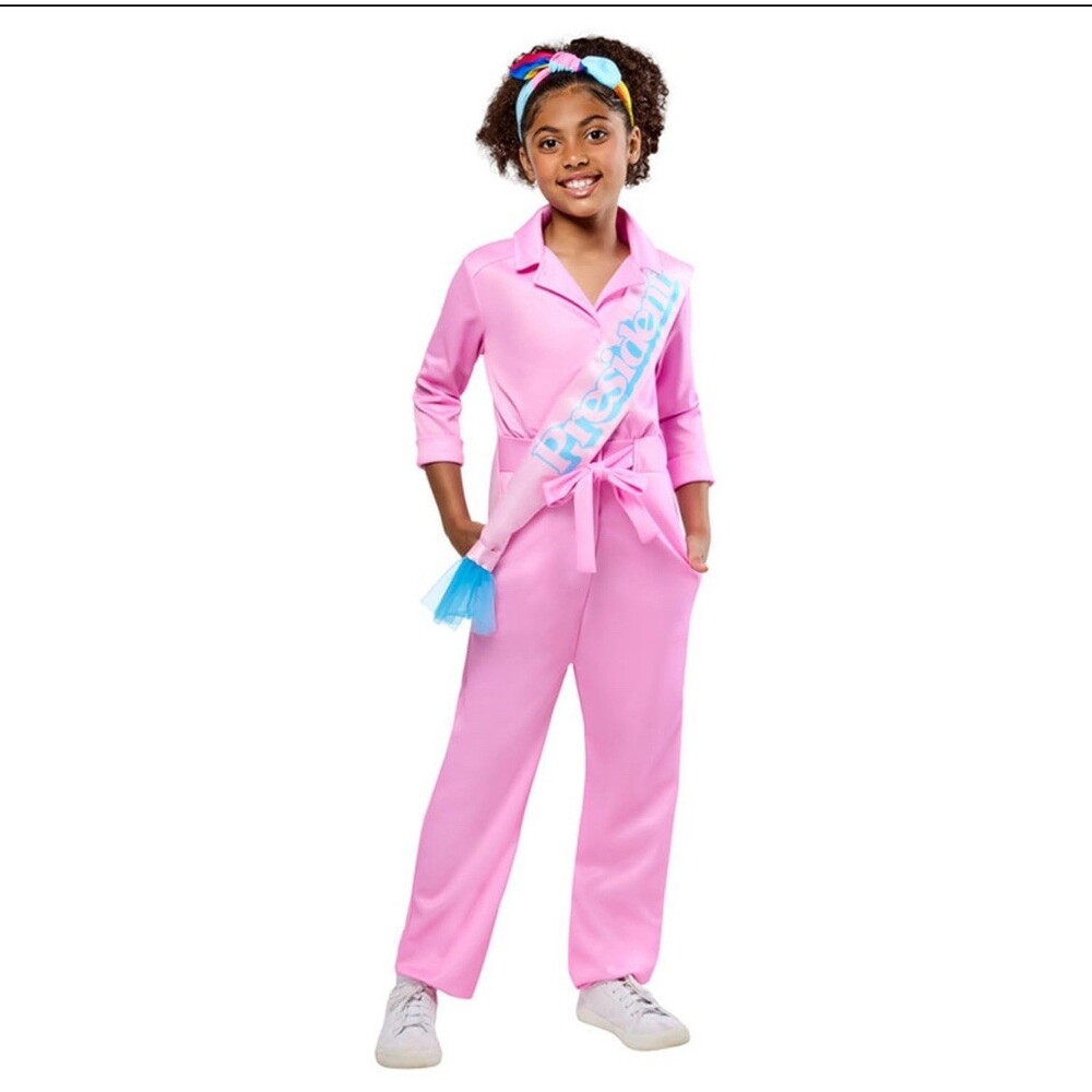 President Barbie the Movie Child Costume Size Small (ages 5-7)  Jumpsuit + xtras